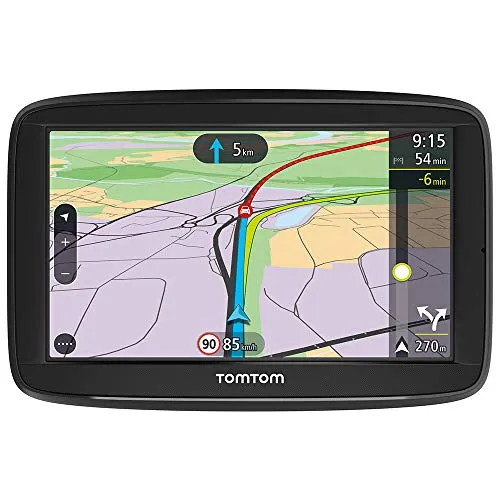 TomTom Navigatore Satellitare per Auto Via 52, Display da 5 Pollici, Europa 48 GPS per Auto, Chiamate in Vivavoce, Nero/Antracite