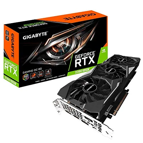 Gigabyte Nvidia RTX2080 Super Gaming OC 8G Fan GDDR6 DP/HDMI PCI Express scheda grafica, GV-N208S-GAMING OC-8GC