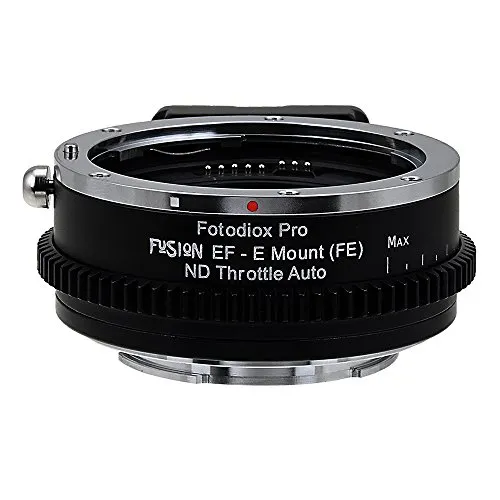 Vizelex ND Throttle Fusion Smart AF Lens, adattatore per Canon EOS (EF/EF-S), D/SLR per Sony Alpha E-mount mirrorless con funzioni automatiche e filtro ND variabile integrato (da 2-stop a 8-stop)