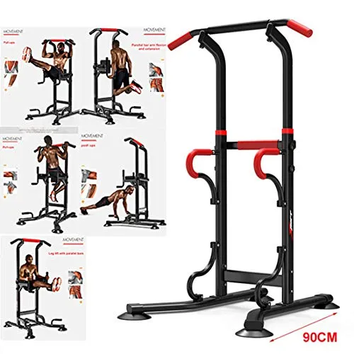 FR&RF Multifunzionale Coperta Fitness Equipment Barra Orizzontale Singolo/Parallelo Pull up Bar Trainer Corpo Buliding Braccio Indietro Esercizio,1