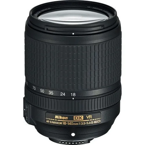 Nikon AF-S DX NIKKOR 18-140mm f/3.5-5.6G ED riduzione delle vibrazioni lente zoom con messa a fuoco automatica per fotocamere Nikon DSLR Versione internazionale (senza garanzia)