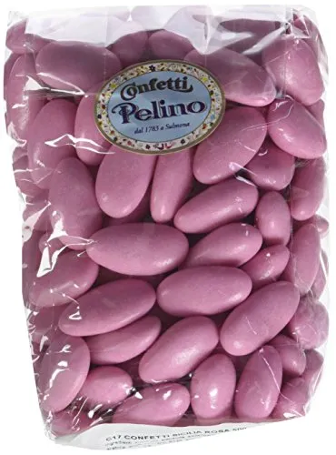 Confetti Pelino Sulmona dal 1783 Confetti Rosa alla Mandorla Sicilia Bambina - 1000 gr