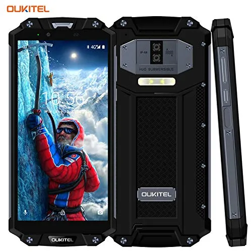 Rugged Cellulare OUKITEL WP2 IP68 10000mAh Batteria Offerta Smartphone,6.0"Pollic FHD+, 4+64GB, 4G Dual SIM, Outdoor Robusto,Impermeabile Antiurto Telefoniai 16MP+2MP/8MP Camera,Nero
