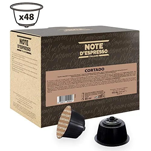 Note D'Espresso Cortado, Capsule istantanee, esclusivamente compatibili con macchine Nescafé* e Dolce Gusto* 6,3 g x 48