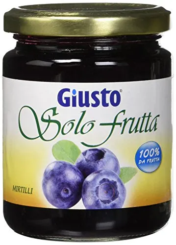 Giusto Solo Frutta Marmellata Mirtillo senza Zucchero - 284 g