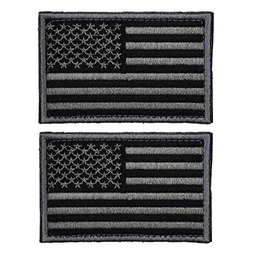ULTNICE Bandiera patch USA tattiche toppa autoadesiva US emblema uniforme militare patch Pack di 2