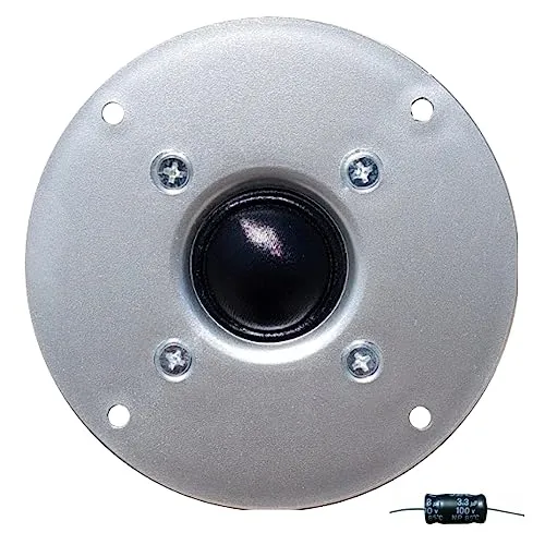 MASTER AUDIO 1 RSQ802/2 dome tweeter driver a cupola 100 watt rms 200 watt max da 10,00 cm 100 mm (4") impedenza 8 ohm bobina da 25 mm ultra slim silver, 1 pezzo