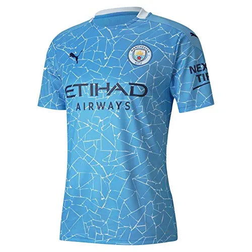 Puma - Maglietta Manchester City 20/21, blu chiaro / pavone, XL