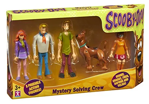 Scooby Doo - Set di Figurine della Banda risolvi misteri, 5 pz.