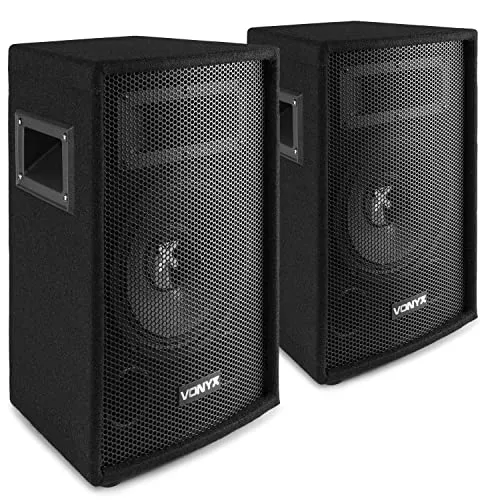 Skytec Vonyx SL6 PA Coppia di Altoparlanti da 6 Pollici 150 Watt Altoparlanti passivi a 2 Vie per DJ, Musica, Megafonia, Presentazioni, Discorsi, Uso Domestico e/o Professionale