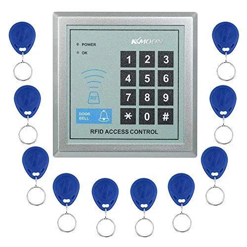 KKmoon Controllo Accessi Serratura RFID di Prossimit Entrata con Porta Sistema di Controllo Accessi + 10 Portachiavi Telecomandi RFID
