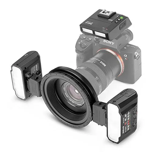 Meike MK-MT24S Macro Twin Lite Flash for Sony A9 A7III A7IIK A7RIII A6400 A6300 A6000 A6500 and Other MI Hot Shoe Mount Mirrorless Cameras