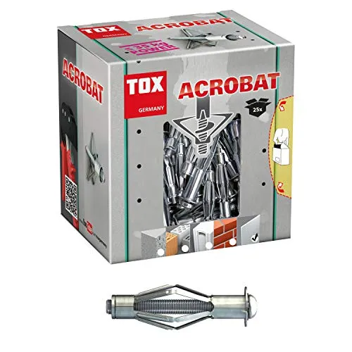 TOX Tassello in metallo per intercapedini Acrobat M5x65mm, 25 pz, 035101081