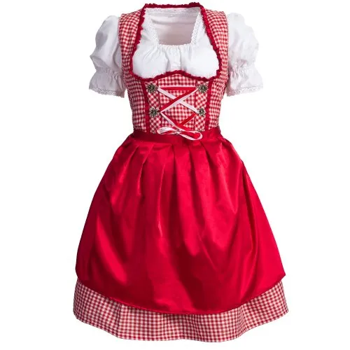 Gaudi-Leathers GL2840 Dirndl, Rosso (Rosso 010), 38 Donna