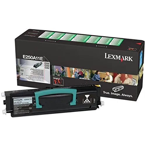 Lexmark E250A11E - Toner per stampante Lexmark E 250/350, colore nero