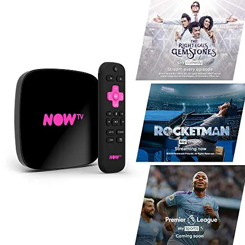 NOW TV - Smart Box con 1 mese di Intrattenimento, Sky Cinema, Bambini + Sky Sports Day Pass