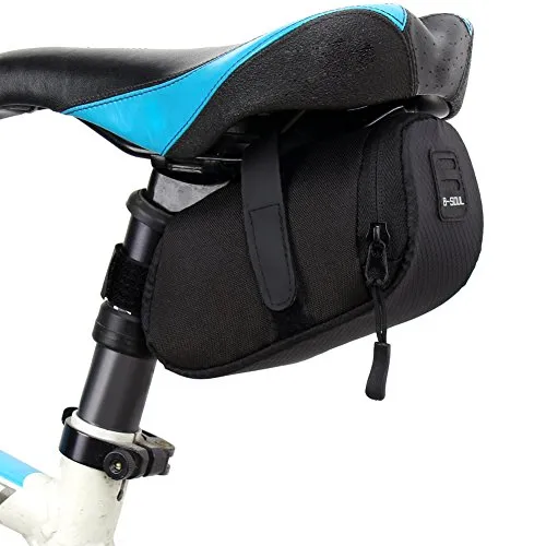 Demiawaking Sacchetto di Sella di Immagazzinaggio Impermeabile della Bici Tasca Posteriore in Coda per il Sedile (Nero)