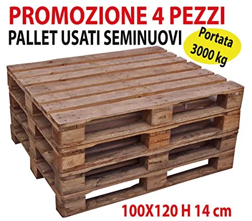 Savino Fiorenzo Bancali pedane pedana Pallet bancale usate seminuove 100x120 H 14 cm in Legno