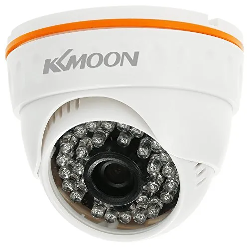 IP Camera KKmoon 1080P HD POE IP Dome Camera 2.0MP 3.6mm 36PZ IR Lampade H.265/H.264/H.265+ P2P Onvif Visione Notturna IR-CUT Rilevazione Movimento per Sicurezza Domestica Stile 1