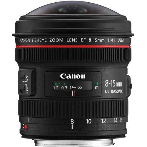 Canon Obiettivo Grandangolare con Zoom, EF 8-15 mm f/4L Fisheye USM, Nero