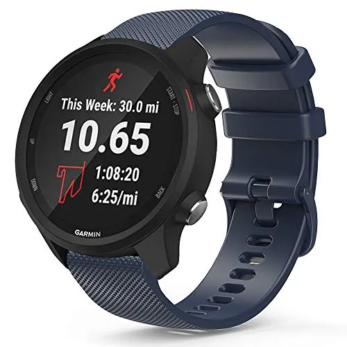 TUSITA Rilascio Rapido Cinturino 20mm per Polar Ignite, Garmin Approach S40, Forerunner 245 645, Venu, Vivoactive 3 Music, Vivomove 3 HR Luxe Style - Braccialetto in Silicone - Accessori Smart Watch