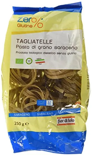 Zer% Glutine Tagliatelle a Nido di Grano Saraceno - 250 gr -, Senza glutine
