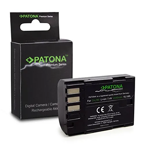 PATONA Premium Batteria D-Li90 Compatibile con Pentax 645D K-01 K-3 K-5 K-7
