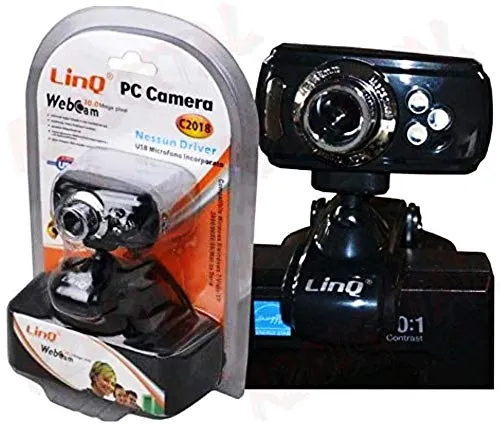 Linq Web Cam USB con Microfono Incorporato