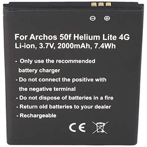 Batteria adatta solo per Archos AC50FHE AC50FHELI Archos 50f Helium Lite 4G, GX395872