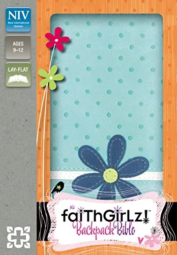 Holy Bible: New International Version, Turquoise, Italian Duo-Tone, FaithGirlz! Backpack Bible