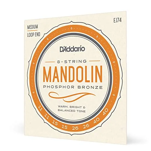 D'Addario EJ74 Phosphor Bronze Set per Mandolino, Tensione Media, 11-40