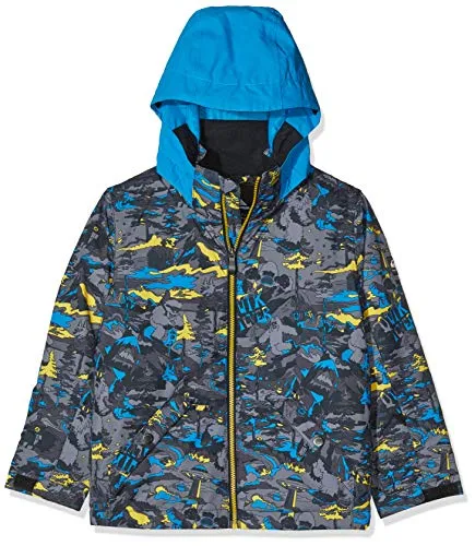 Quiksilver Little Mission, Giacca da Sci/Snowboard Bambino, Sulphur Pop Yeti Forest, 2