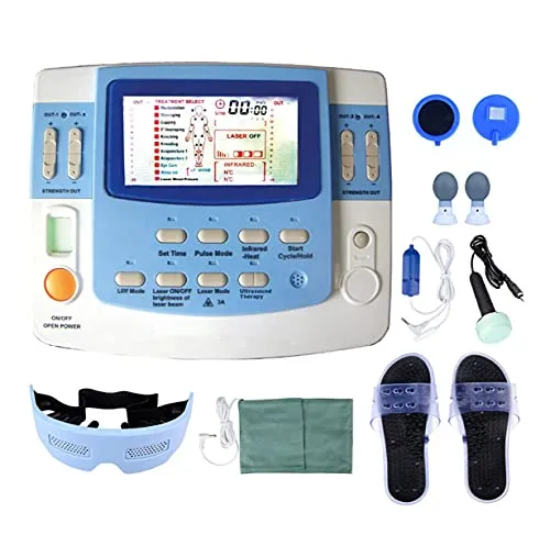 EA-VF29 ultrasuoni agopuntura laser fisioterapia macchina, Ems tens dispositivo per fisioterapia 6 canali con laser e funzione sleep