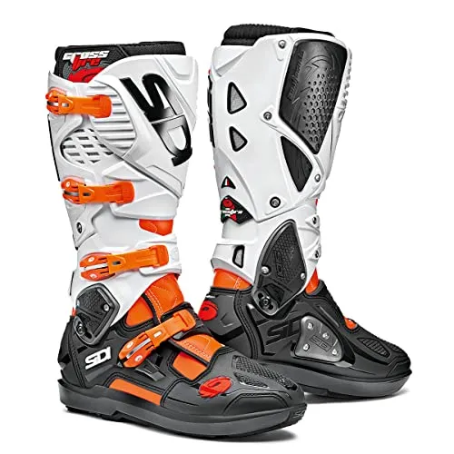 SIDI STIVALI CROSSFIRE 3 SRS ARANCIO FLUO NERO BIANCO 43