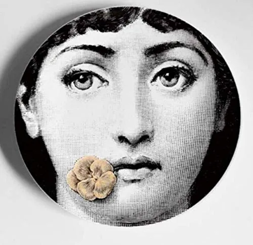 suluxin Vassoio Creativo in Stile Mediterraneomodello Piero Fornasetti Piatti Ceramica Wall Hanging Decorative Background Plate Nordic Style