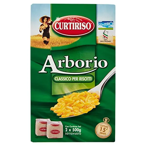 Curtiriso Riso Arborio per Risotti, 2 x 500g