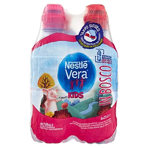 Vera Kids Acqua Naturale - Pacco da 4 Bottiglie