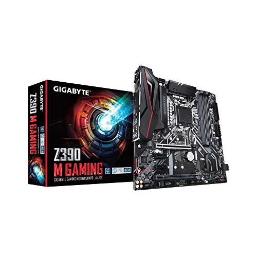 Gigabyte Z390 M Gaming, Scheda Madre Z390 m Gaming, Intel Z390 Sockel 1151 Accontenterà una Partita Principalmente volto a principianti, Nero