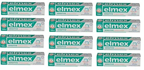 Set 12 ELMEX Dentifricio Sensitive Plus Verde Ml 75/100 Igiene E Cura Dei Denti