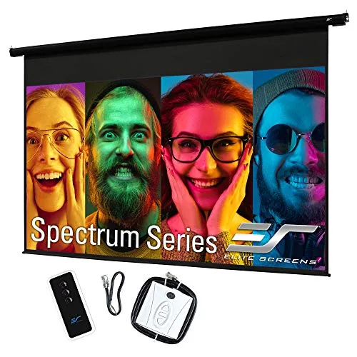 ELITE SCREENS schermo motorizzato Economy Spectrum nero 224 x 137 cm, 16:9 formato 110 pollici, Electric110H