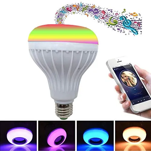 Free Venus Lampadina di Musica cambiante di Colore di Telecomando Senza Fili Variopinto di Bluetooth LED Lampadine Speciali