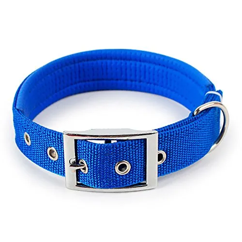 Xmiral Tracolla Regolabile per Collare di Cane per Cani di Taglia Piccola di Taglia Media, Colore Puro (2.5 * 55cm,Blu)