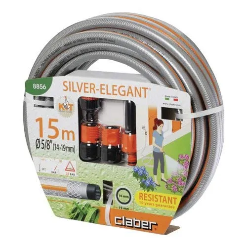 Claber Silver Elegant - Kit tubo Silver Elegant 5/8" 14-19 mm 15 m