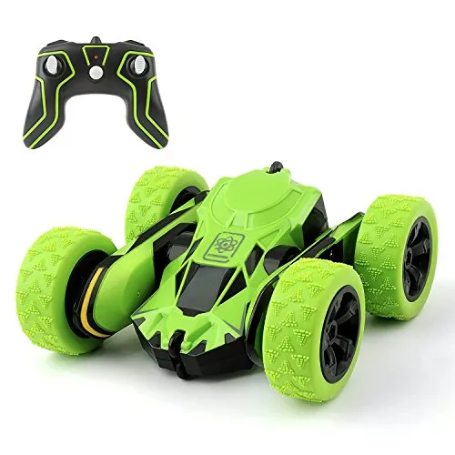 Cocopa RC Road 2 WD Stunt 2.4 GHz Green Remote Control Racing Veicolo ad Alta velocità 7.5 mph 360 Gradi rotabile Rotazione (Batteria Non Inclusa) – Auto Giocattolo per Bambini