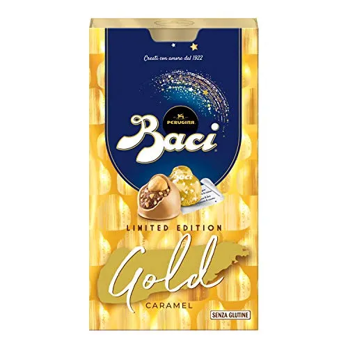 Baci Perugina Gold Caramel Pralina di Cioccolato Bianco, 150g