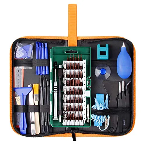 Kit Cacciavite di Precisione 85 in 1 Kit di Riparazione Kit di Driver Magnetico Per Elettronica Con Borsa Portatile Premium Per Cellulare, Tablet, PC, Laptop