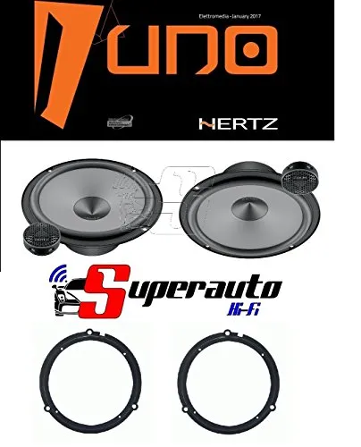 Hertz LINEA UNO K165 K 165 KIT ALTOPARLANTI DUE VIE CASSE AUTO 165 mm + supporti casse FORD Fiesta dal 2008 Anteriore 165 cm