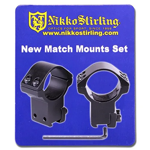 NIKKO STIRLING Attacco-M (2pz) per Scina 11mm | Alti | Anelli 30mm #NSMM3038H