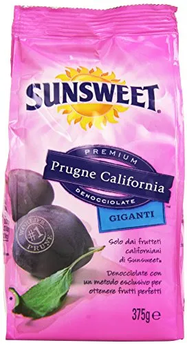 Sunsweet - Prugne California, Giganti, Secche, Denocciolate, 375 g