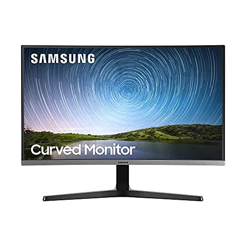 Samsung Monitor CR50 (C27R502), Curvo (1800R), 27", 1920x1080 (Full HD), VA, 60 Hz, 4 ms, FreeSync, HDMI, D-Sub, Ingresso Audio, Flicker Free, Eye Saver Mode, Dark Blue Gray